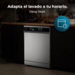 Lavavajillas libre instalación 60 cm - CECOTEC Bolero Aguazero 6210 Inox D, 15 servicios, 14 programas, 60 cm, Grey - Imagen 7