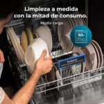 Lavavajillas libre instalación 60 cm - CECOTEC Bolero Aguazero 6210 Inox D, 15 servicios, 14 programas, 60 cm, Grey - Imagen 8