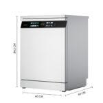 Lavavajillas libre instalación 60 cm - CECOTEC Bolero Aguazero 6700 B, 15 servicios, 8 programas, 600 mm, Blanco - Imagen 4