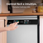 Lavavajillas libre instalación 60 cm - CECOTEC Bolero Aguazero 6700 Inox B, 15 servicios, 8 programas, 600 mm, Gris - Imagen 4