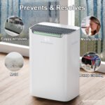 Deshumidificador - ERIKSSØN 20L/24h Dry Pro Plus, 2,5 l, 70 m², Blanco - Imagen 9