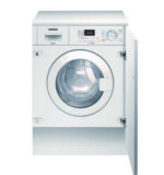 Lavadora secadora integrable - Siemens WK12D322ES, IQ300, 7 kg+4kg, 1200 rpm, 9 programas, Display XL, Inicio diferido 24 hs, Blanco