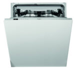 Lavavajillas integrable - Whirlpool WI 7020 PF, 14 cubiertos, 8 programas, 60 cm, Tercera bandeja, PowerClean Pro, Sin panelar