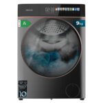 Lavadora carga frontal - CECOTEC Bolero DressCode 9900 Inverter FullColor Steel A, 9 kg, Multicolor