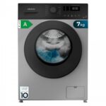 Lavadora carga frontal - CECOTEC Bolero DressCode 7150 Inverter Steel A, 7 kg, 12 programas, Multicolor
