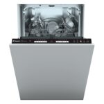 Lavavajillas integrable- Candy Brava CDIH 1L949, 9 servicios, 5 programas, 45 cm, Inicio Diferido, Seguridad Aquastop, Sin panelar