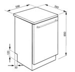 Lavavajillas libre instalación 60 cm - SMEG LVS345BQSTX, 14 servicios, 11 programas, 598 mm, Acero inoxidable - Imagen 7