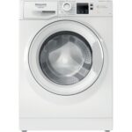 Lavadora carga frontal - HOTPOINT NFR79W IT, 9 kg, 16 programas, Blanco