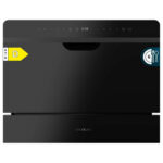 Lavavajillas compacto - CECOTEC Bolero Aguazero 2500 S-BI Black Glass D, 59,5 cm, Multicolor