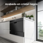 Lavavajillas compacto - CECOTEC Bolero Aguazero 2500 S-BI Black Glass D, 59,5 cm, Multicolor - Imagen 4