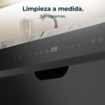 Lavavajillas compacto - CECOTEC Bolero Aguazero 2500 S-BI Black Glass D, 59,5 cm, Multicolor - Imagen 6