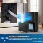 Deshumidificador - ERIKSSØN 20L/24h Dry Pro Plus, 2,5 l, 70 m², Negro - Imagen 4