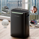 Deshumidificador - ERIKSSØN 20L/24h Dry Pro Plus, 2,5 l, 70 m², Negro - Imagen 5