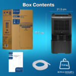 Deshumidificador - ERIKSSØN 20L/24h Dry Pro Plus, 2,5 l, 70 m², Negro - Imagen 8