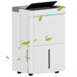 Deshumidificador - HOMCOM 821-040V90WT, 5,5 l, 100 m², Blanco