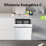 Lavavajillas libre instalación 60 cm - VOK EVD-14FCWAD, 8 programas, 60 cm, Blanco - Imagen 10