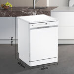 Lavavajillas libre instalación 60 cm - VOK EVD-14FCWAD, 8 programas, 60 cm, Blanco - Imagen 4