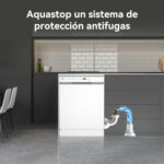 Lavavajillas libre instalación 60 cm - VOK EVD-14FCWAD, 8 programas, 60 cm, Blanco - Imagen 9