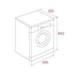 Lavadora carga frontal - Teka WMK 40940 WH, 9 kg, 1400 rpm, 15programas, Blanco - Imagen 4