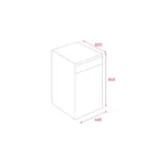 Lavavajillas compacto - Teka DFS 44750 WH, 10 Servicios, 7 Programas, 44.8 cm Ancho, Blanco - Imagen 8