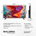 TV QLED - SALORA QLED32TV, Full-HD, Smart TV, Negro - Imagen 3