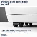 Deshumidificador - De'Longhi Tasciugo Aria Dry DDSX225, Extrae 21 l/día, Capacidad 2 l, Superficie 90m³, Función swing, Anticongelante, LCD, Blanco - Imagen 5