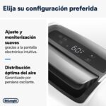 Deshumidificador - De'Longhi Tasciugo Aria Dry DDSX225, Extrae 21 l/día, Capacidad 2 l, Superficie 90m³, Función swing, Anticongelante, LCD, Blanco - Imagen 6