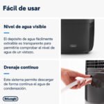 Deshumidificador - De'Longhi Tasciugo AriaDry DDSX220WFA, Extracción de 21 l/día, Capacidad 5 l, Superficie 90 m³, Secado ropa, Wifi integrado, Negro - Imagen 7