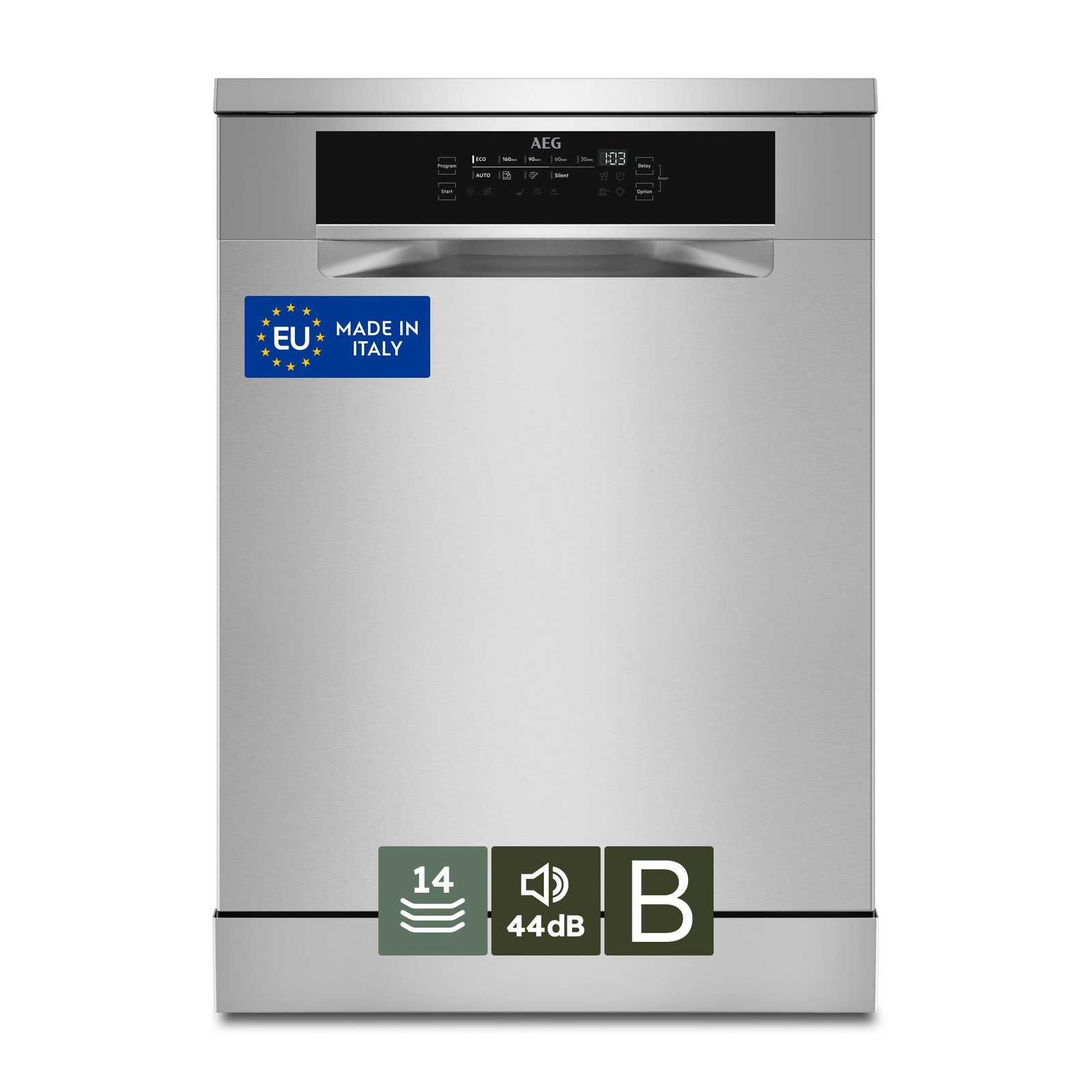 151990170-img1 Lavavajillas libre instalación 60 cm - AEG Serie 7000 GlassCare FFB75707PM, 14 servicios, 9 programas, 60 cm, INOX - Imagen 1