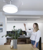 Ventilador de techo - DUPI Cosmos, 35 W, 6 velocidades, Blanco/Haya - Imagen 2