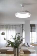 Ventilador de techo - DUPI Cosmos, 35 W, 6 velocidades, Blanco/Haya - Imagen 3