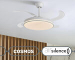 Ventilador de techo - DUPI Cosmos, 35 W, 6 velocidades, Blanco/Haya - Imagen 4