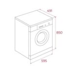 Lavadora carga frontal - Teka WMK 40840 WH, 8 kg, 1400 rpm, 15 programas, Blanco - Imagen 4