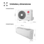 Aire acondicionado Split 1 x 1 - LG LGPLUSWF12X.SET, 3010 fg/h, Función Inverter, Blanco - Imagen 6