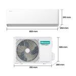 Aire acondicionado Split 1 x 1 - Hisense Uni Pure White HB25, 2500 fg/h, Wi-Fi, Filtro Hi Nano, IA Smart, Blanco - Imagen 2