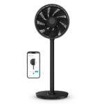 Ventilador de pie - DUUX Whisper Flex 2 Smart, 21,50 W, 30 velocidades, Negro