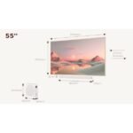 TV QLED - TCL A300 NXTFRAME 55A300 Pro, UHD 4K, Smart TV, DVB-T2 (H.265), Blanco - Imagen 2