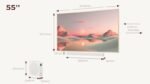TV QLED - TCL A300 NXTFRAME 55A300 Pro, UHD 4K, Smart TV, DVB-T2 (H.265), Blanco - Imagen 4
