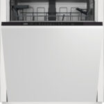 Lavavajillas integrable - Beko DIN36430, 14 servicios, 6 programas, 59.8 cm, Quick&Shine, Sin panelar