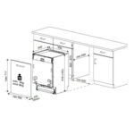 Lavavajillas integrable - Beko DIN36430, 14 servicios, 6 programas, 59.8 cm, Quick&Shine, Sin panelar - Imagen 2
