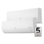 Aire acondicionado Split 2 x 1 - LG 2X1PLUS912.SET, 3526 fg/h, Función Inverter, Blanco