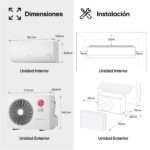 Aire acondicionado Split 2 x 1 - LG 2X1PLUS912.SET, 3526 fg/h, Función Inverter, Blanco - Imagen 3
