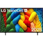 TV NanoCell - LG NanoCell AI 50NANO80A6B, UHD 4K, 1, Smart TV, DVB-T2 (H.265), Negro