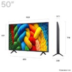 TV NanoCell - LG NanoCell AI 50NANO80A6B, UHD 4K, 1, Smart TV, DVB-T2 (H.265), Negro - Imagen 5