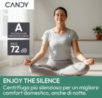 Lavadora carga frontal - CANDY BR 49SBL8-S, 9 kg, 1400 rpm, 16 programas, Blanco - Imagen 8