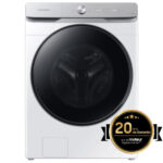 Lavadora carga frontal - SAMSUNG WF20DG8650BWU3, 20 kg, 20 programas, Blanco