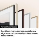 TV QLED 32" - Samsung The Frame TQ32LS03CBUXXC, Full-HD, Hyper Real, Smart TV 2023, DVB-T2 (H.265), Negro - Imagen 4