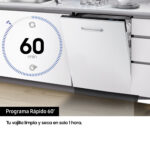 Lavavajillas integrable - Samsung DW60M6040BB/EO, 13 servicios, 6 programas, 59.5 cm, Función Higiene, Configuración Flexible, Sin Panelar - Imagen 4