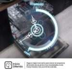 Lavavajillas - Hisense HS623D10X, 14 servicios, 7 programas, 60 cm, Media Carga, Tercera bandeja, Inox - Imagen 10