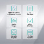 Lavavajillas - Hisense HS623D10X, 14 servicios, 7 programas, 60 cm, Media Carga, Tercera bandeja, Inox - Imagen 4